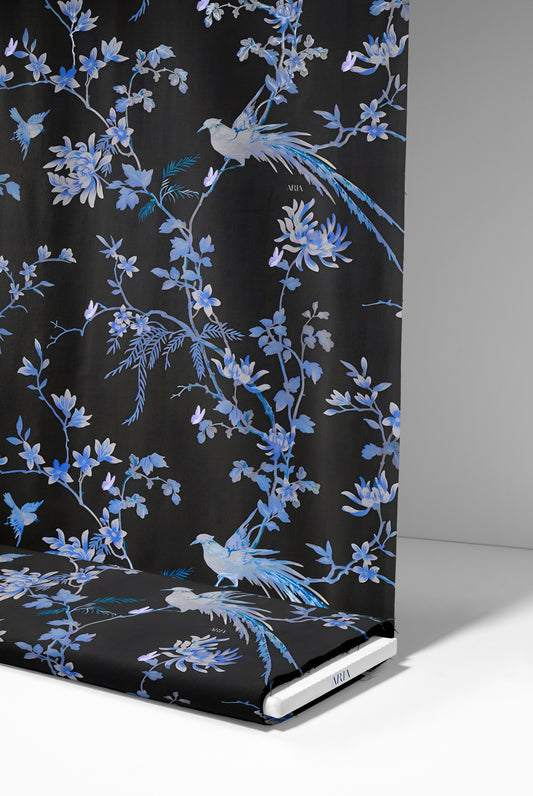 Toile De Jouy (Black-Blue)